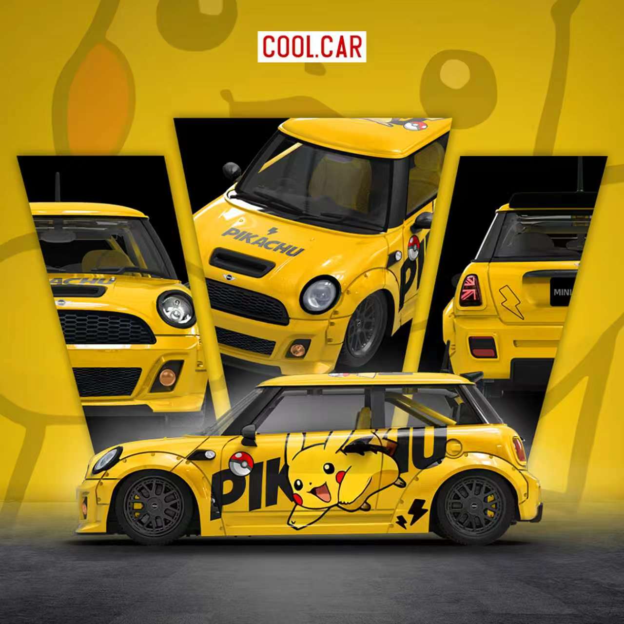 Preorder] Cool Car 1:64 Mini Cooper Pikachu Livery CC643648