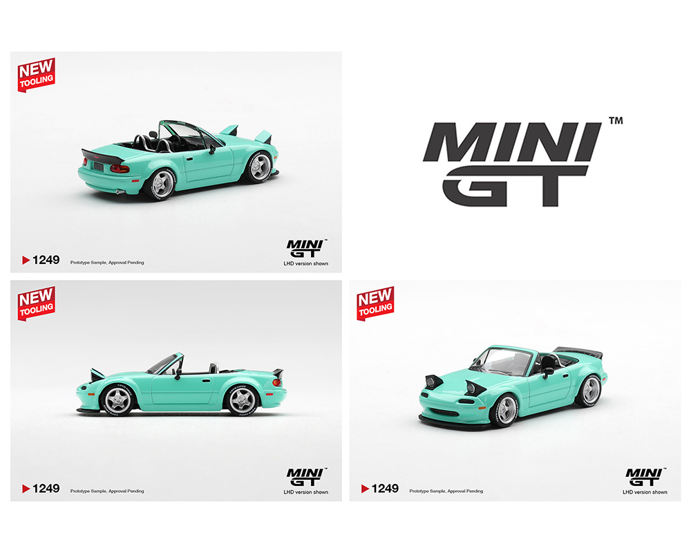 Preorder] Mini GT 1:64 Mazda MX-5 (NA) Pandem – Mint Green