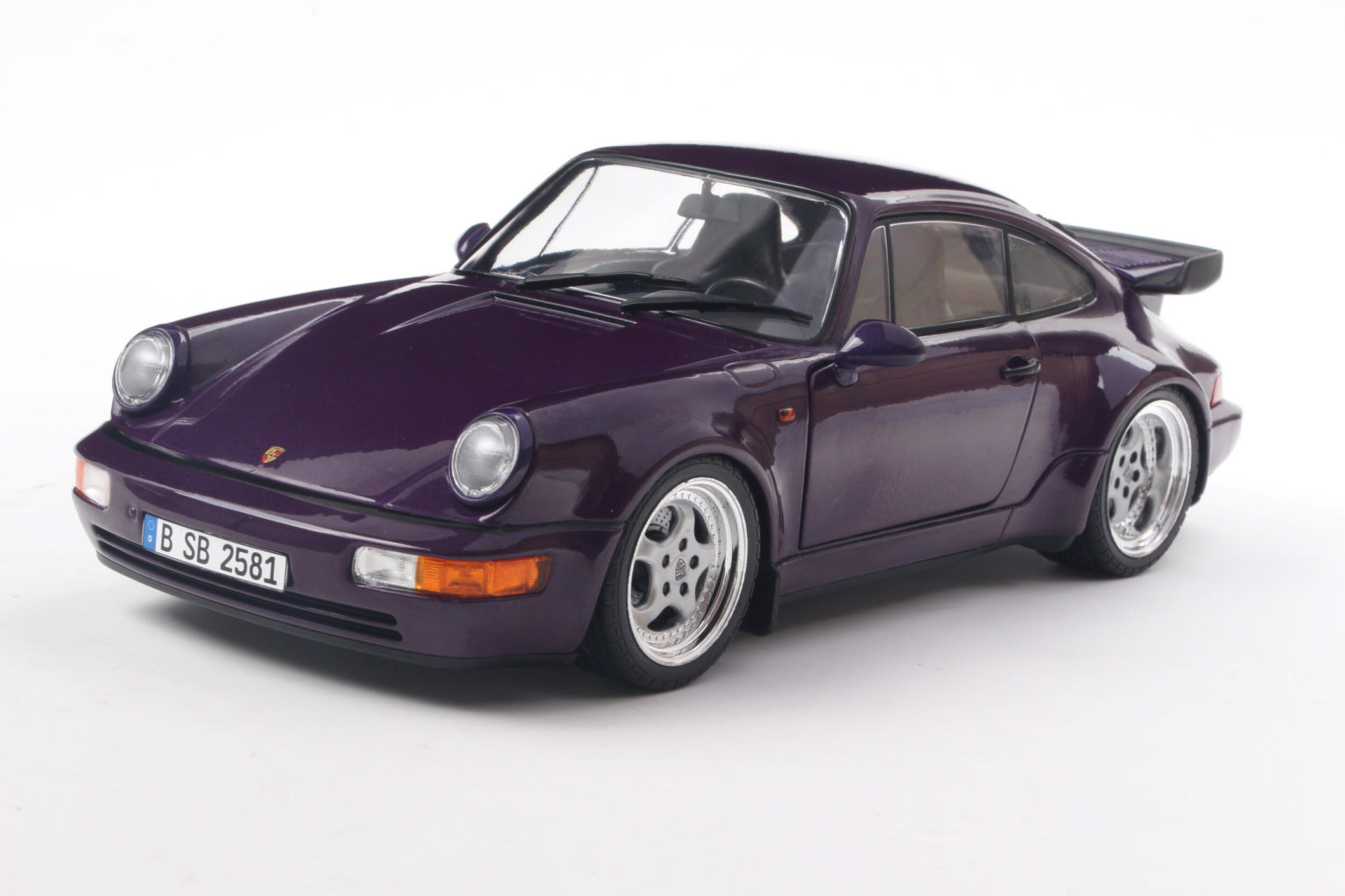 Solido 1:18 Porsche 911 (964) Turbo Violet Blue Metallic 1990