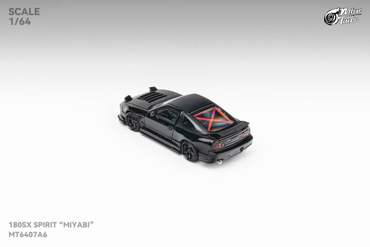 Microturbo 1:64 Custom Nissan 180SXMIYABI - Black MT6407A6