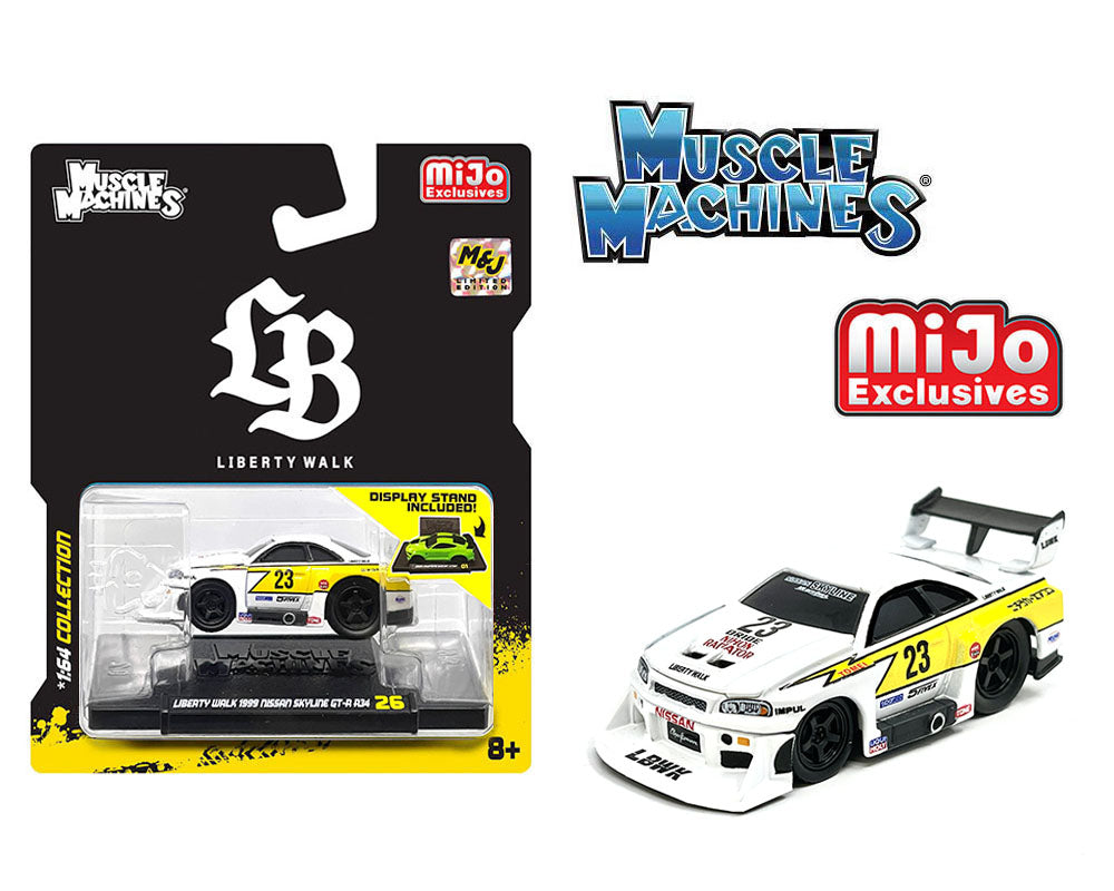 Preorder] Muscle Machines 1:64 LBWK Nissan GT-R R34 Super