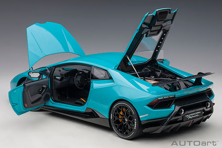 AUTOart 1:12 LAMBORGHINI HURACAN PERFORMANTE (BLU GLAUCO/SOLID BLUE)