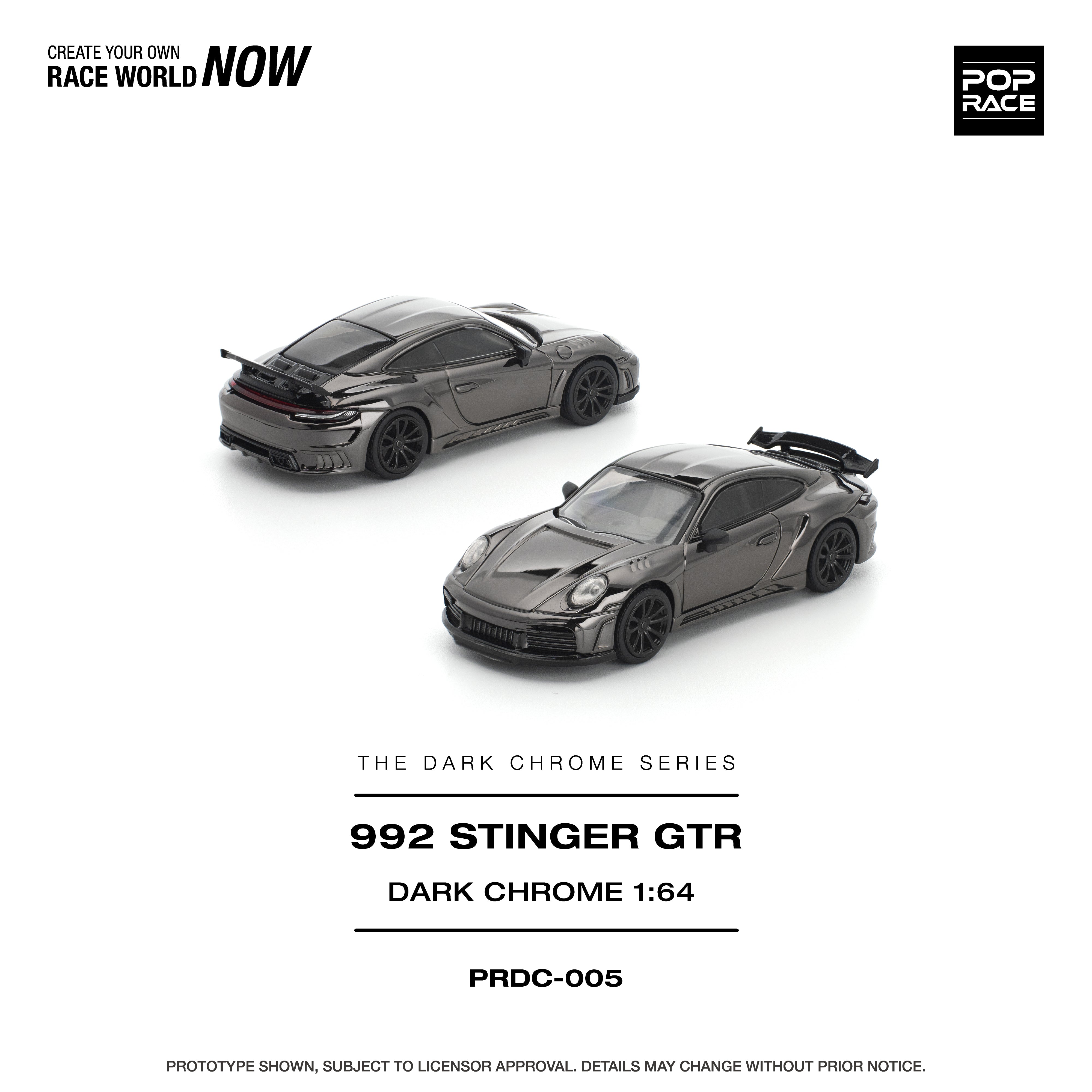 Preorder] POPRACE 1:64 STINGER GTR DARK CHROME PRDC005 – Horizon