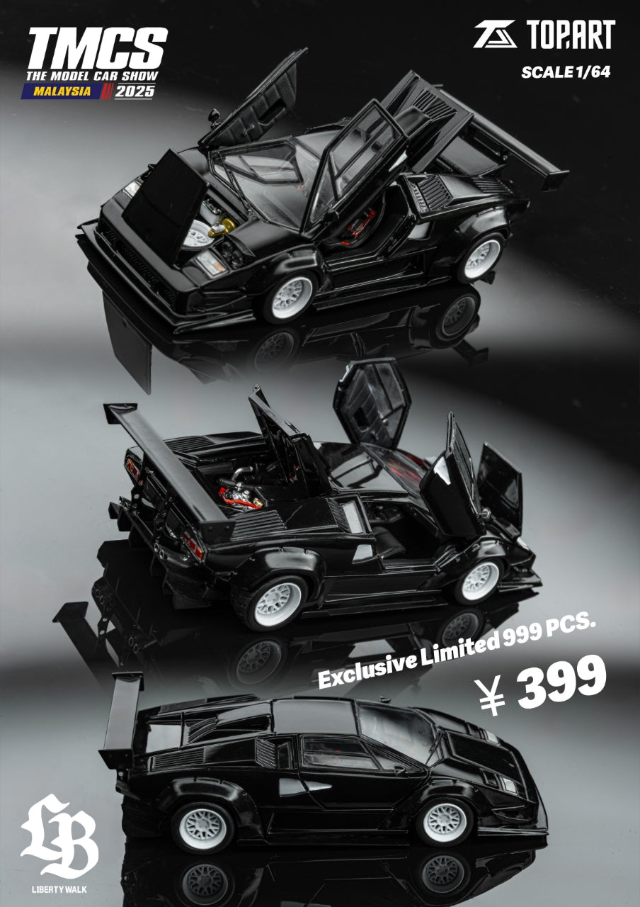 Preorder] TOPART 1:64 LBWK Lamborghini Countach Malaysia