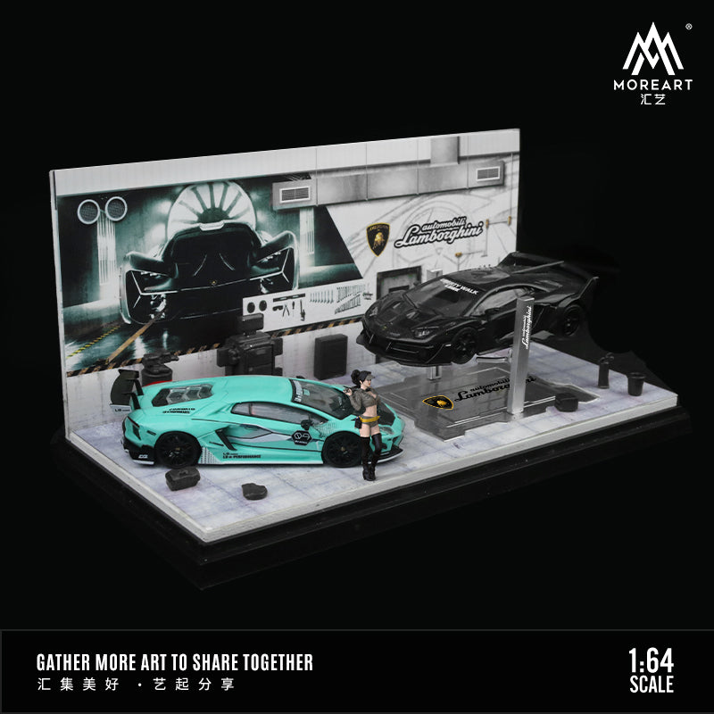 MoreArt 1:64 Lamborghini repair workshop MO901208