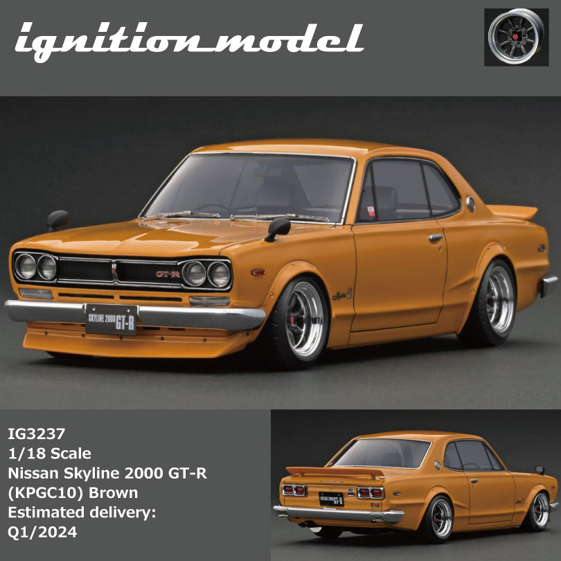 [Preorder] Ignition Model 1:18 Nissan Skyline 2000 GT-R (KPGC10) Brown