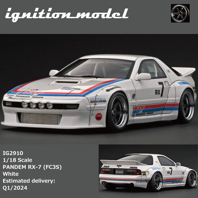 Preorder] Ignition Model 1:18 PANDEM RX-7 (FC3S) White – Horizon