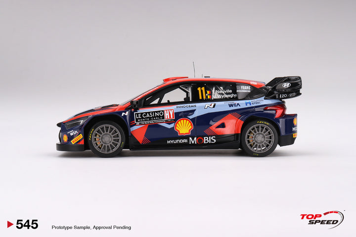 Topspeed 1:18 Hyundai i20 N Rally1 2023 Rally MonteCarlo 3rd Place #11