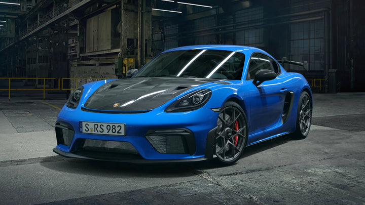 Minichamps 1:18 Caymen 718 Caymen GT4 RS Weissach Package 110062121 Blue