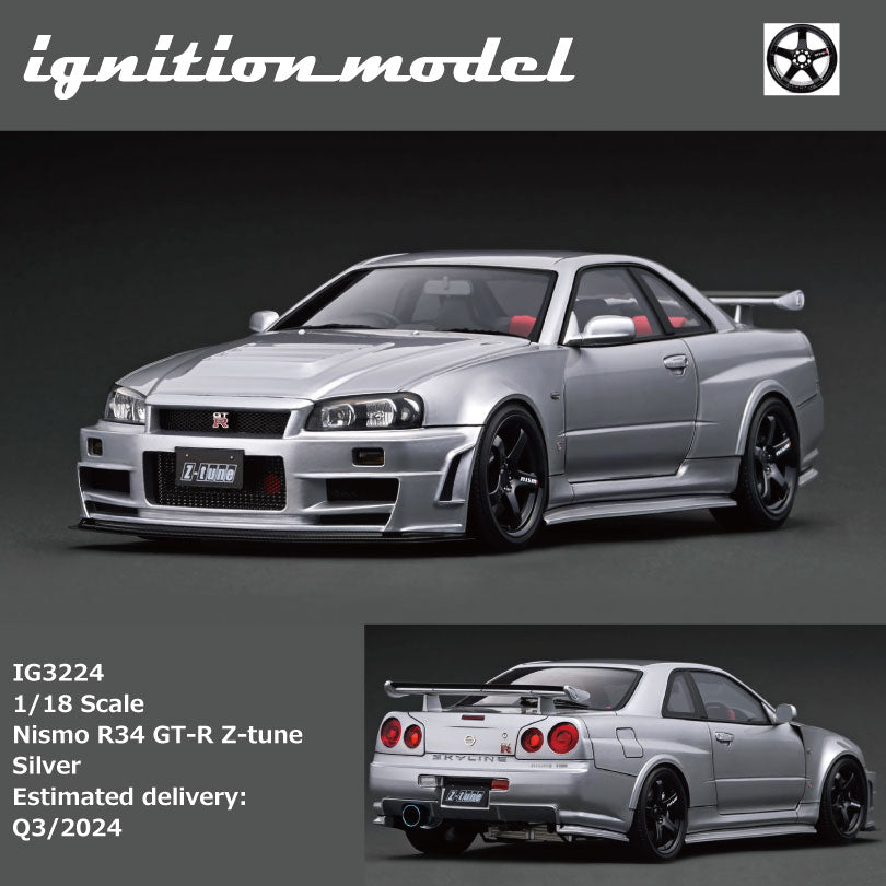 IG 1:18 Nismo R34 GT-R Z-tune Silver – Horizon Diecast