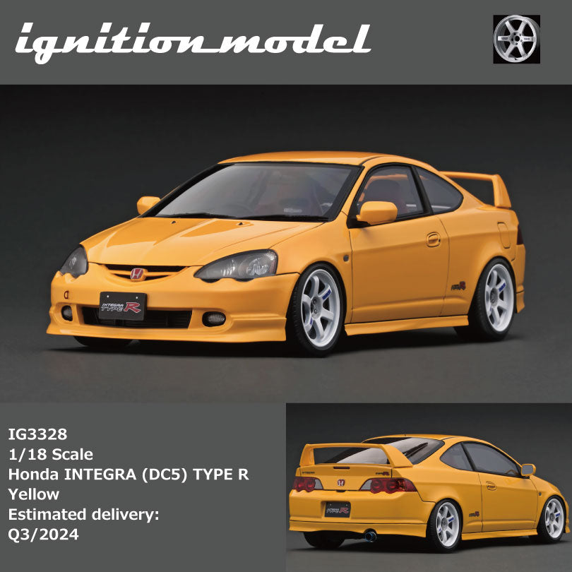 IG 1:18 Honda INTEGRA (DC5) TYPE R Yellow IG3328 – Horizon Diecast