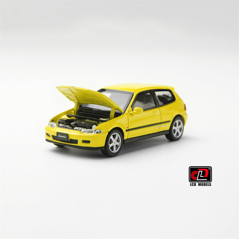 LCD 1:64 Honda Civic Mk5 EG6 Yellow LCD64034-YE – Horizon Diecast