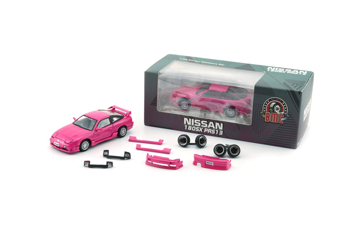 BM Creations 1:64 Nissan Silvia 180SX - Metallic Pink (RHD)