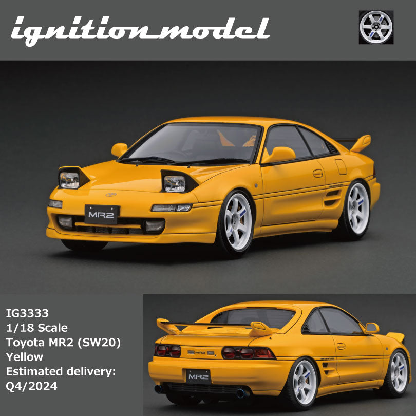 おまけ追加 EBBRO トヨタ MR2 (SW20) 1989年 イエロー おまけ追加 EBBRO トヨタ MR2 (SW20) 1989年 イエロー おまけ