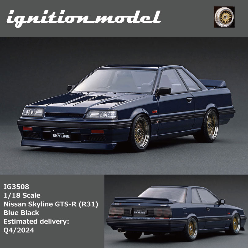 Preorder] Ignition Model 1:18 Nissan Skyline GTS-R (R31) Blue Black –  Horizon Diecast