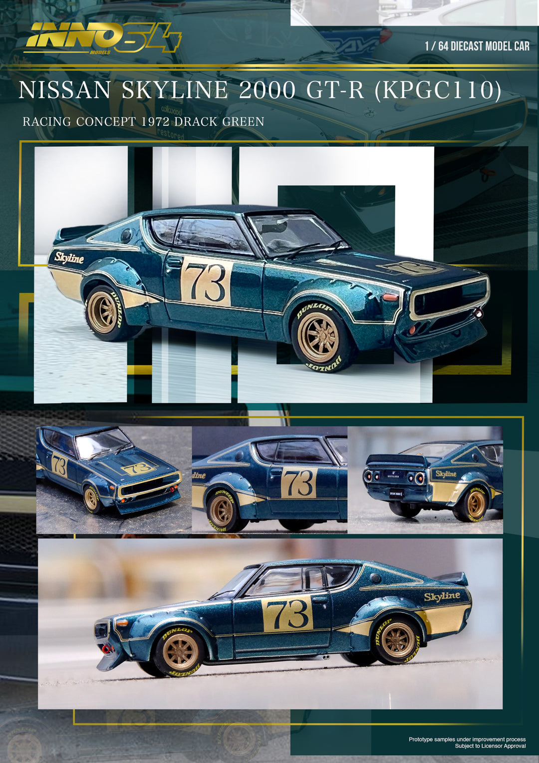 Inno64 1:64 NISSAN SKYLINE 2000 GT-R (KPGC110)