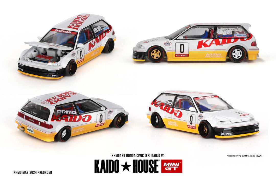Kaido House + Mini GT 1:64 Honda Civic (EF) Kanjo V1 KHMG139