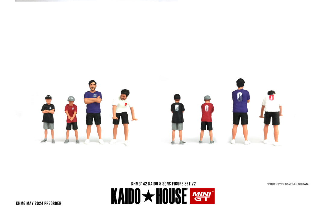 Kaido House + Mini GT 1:64 KaidoHouse 1/64 Figurine: Kaido & Sons KHMG142