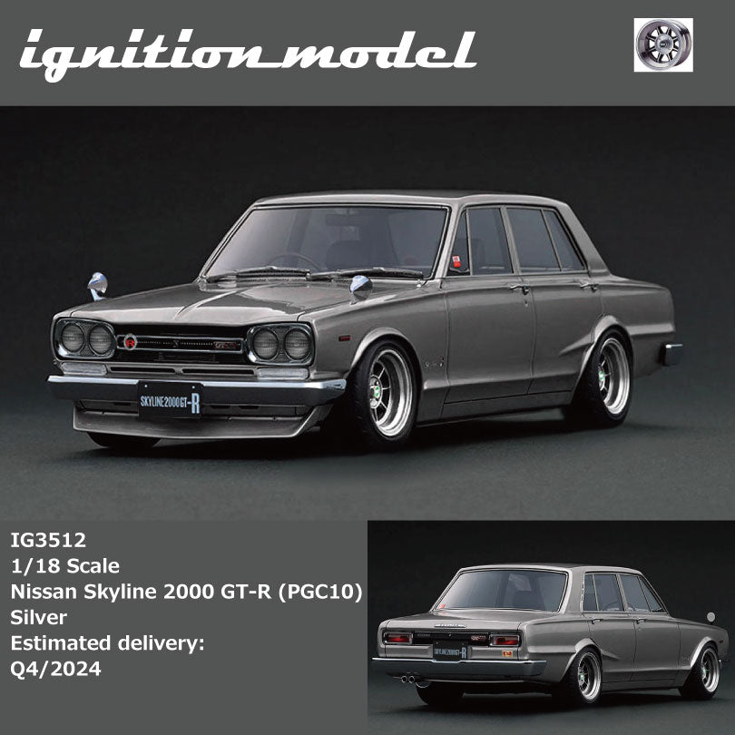 Ignition Model 1:18 Nissan Skyline 2000 GT-R (PGC10) Silver – Horizon  Diecast