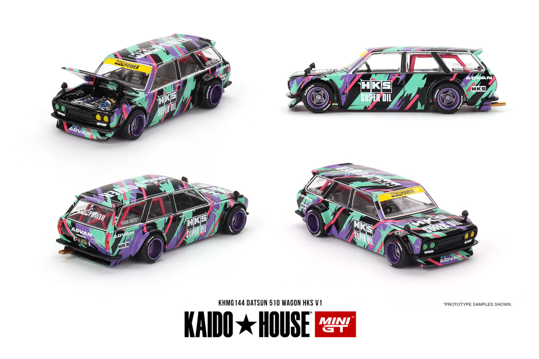 Kaido House + MINIGT Datsun KAIDO 510 Wagon HKS V1 KHMG144