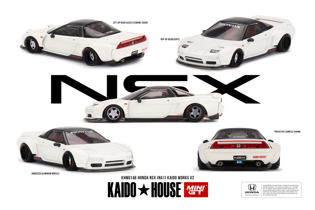 Kaido House + MINIGT 1:64 Honda NSX (NA1) Kaido WORKS V2 KHMG148
