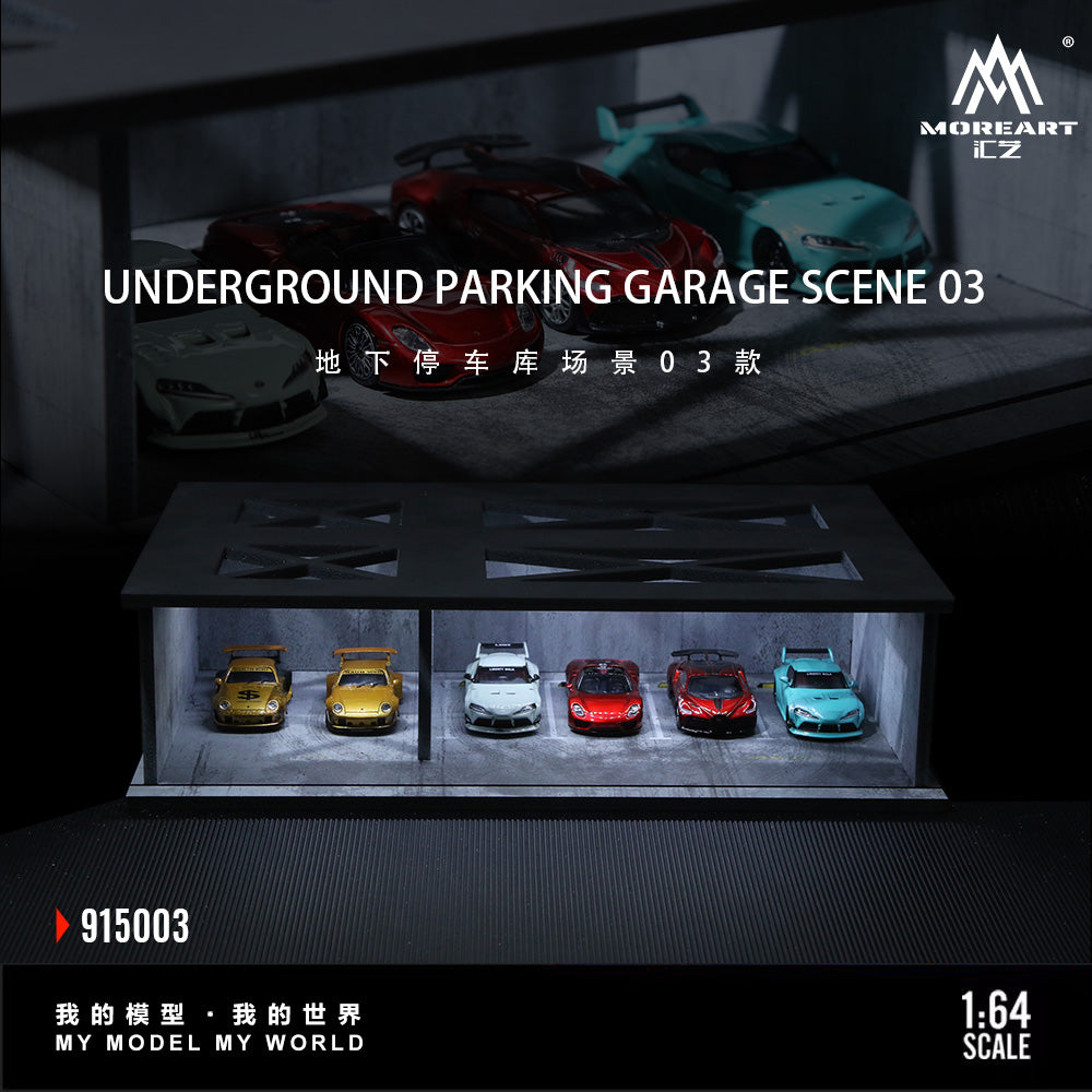 ☆ 1/64 Creative Garage / A P ③ Preorder] MoreArt 1:64 UNDERGROUND PARKING GARAGE SCENE 03