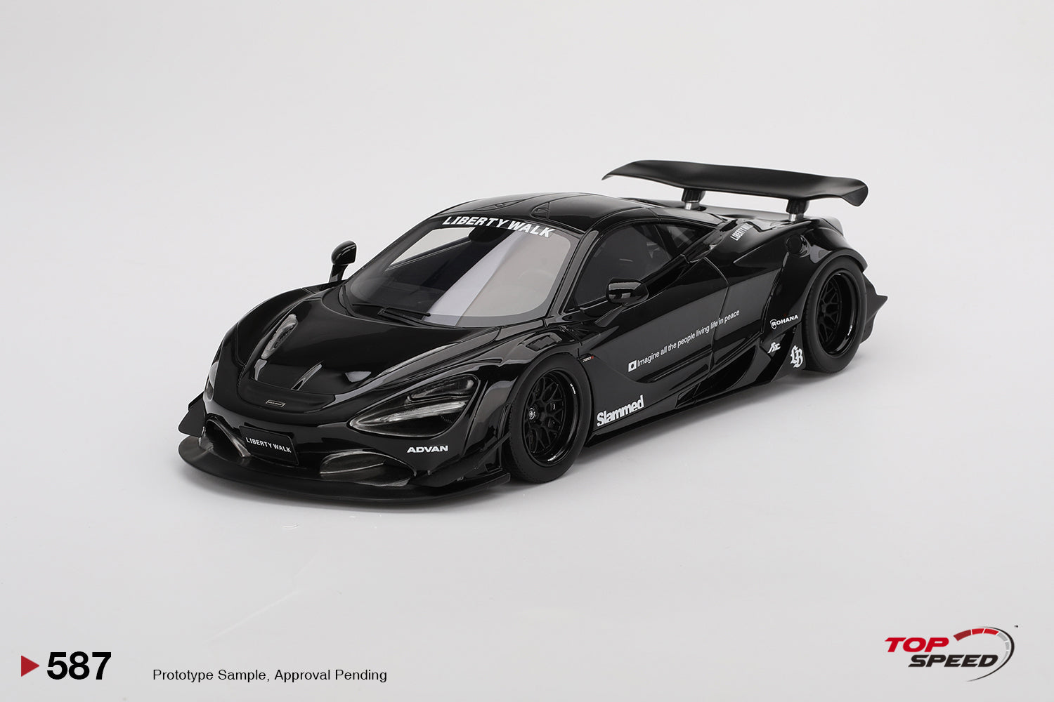 McLaren 720S LB Works Black TAS 2024 Diecast Car