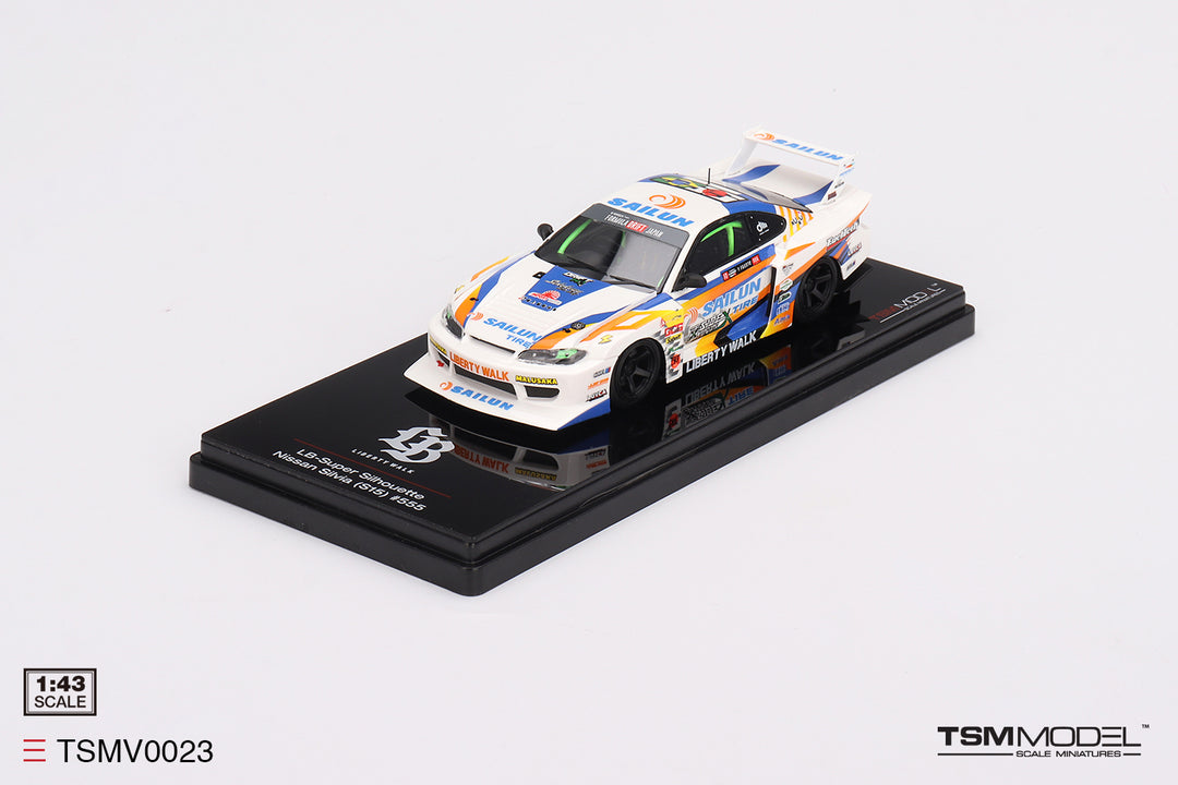 TSM 1:43 Nissan Silvia (S15) LB-Super Silhouette #555 2023 TSMV0023