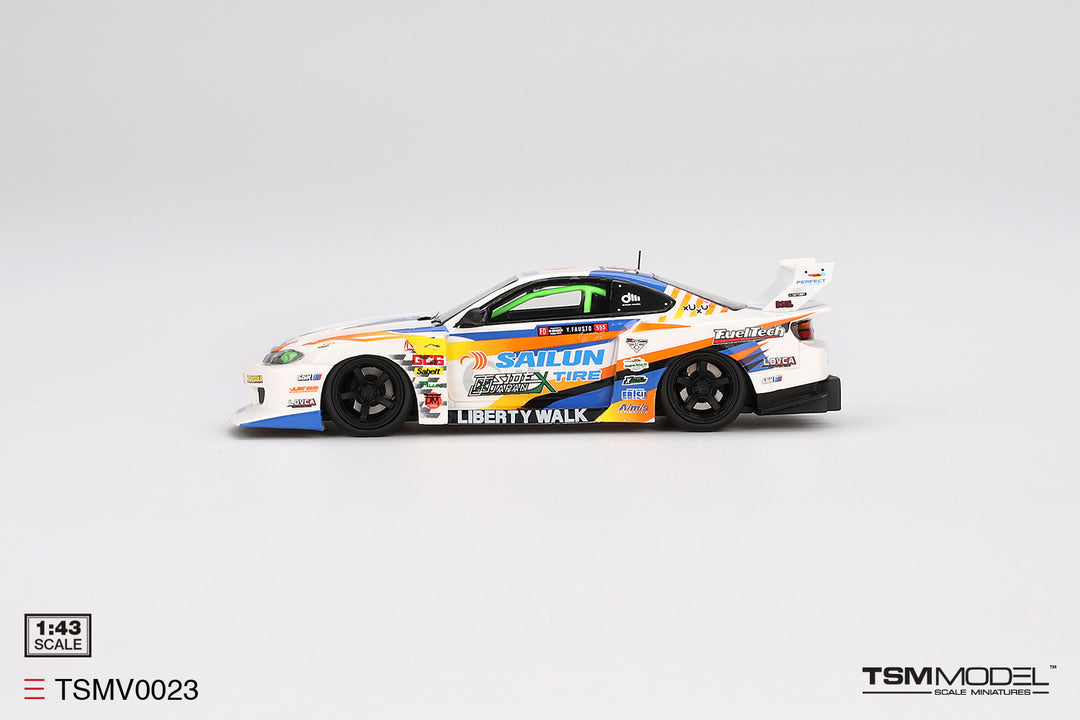 TSM 1:43 Nissan Silvia (S15) LB-Super Silhouette #555 2023 TSMV0023