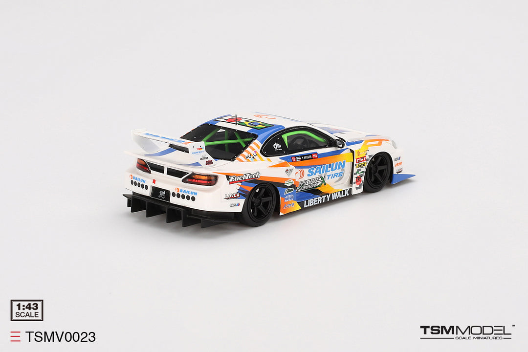 TSM 1:43 Nissan Silvia (S15) LB-Super Silhouette #555 2023 TSMV0023