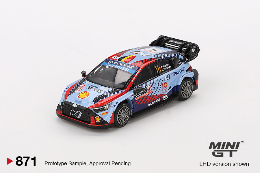 HYUNDAI i20 N Rally1 ミニカー 優勝記念 1/500 未使用 Hyundai i20 N Rally1 Hybrid #11 2023 Rally Monte Carlo 3rd