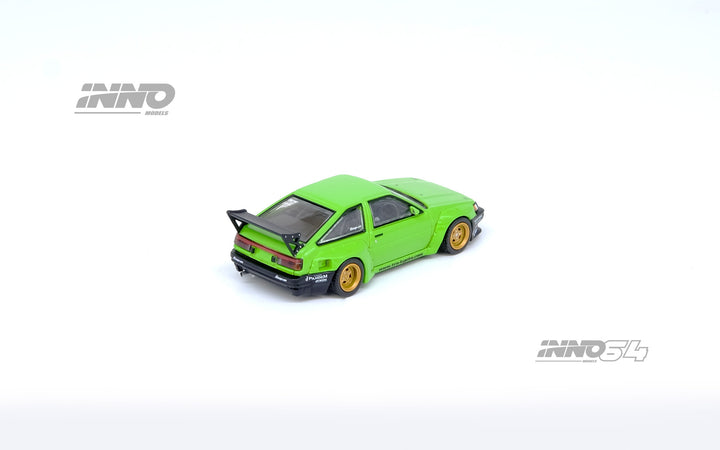 Inno64 1:64 TOYOTA AE86 Levin "PANDEM ROCKET BUNNY" Green IN64-AE86PL-GRN