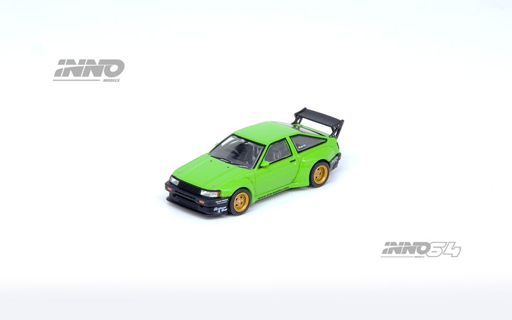 Inno64 1:64 TOYOTA AE86 Levin "PANDEM ROCKET BUNNY" Green IN64-AE86PL-GRN
