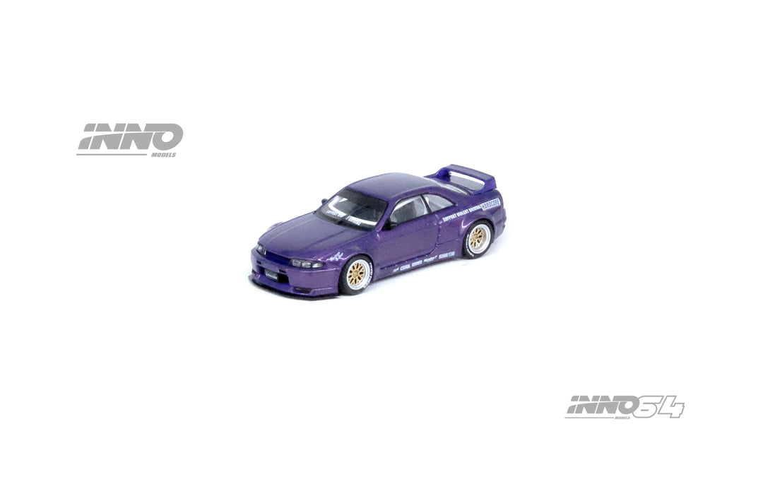 Inno64 1:64 NISSAN SKYLINE GT-R (R33) "PANDEM ROCKET BUNNY" Purple IN64-R33P-PPL