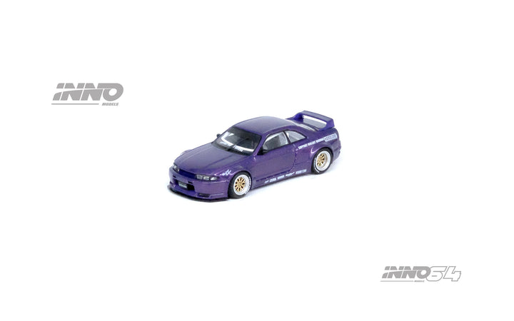 Inno64 1:64 NISSAN SKYLINE GT-R (R33) "PANDEM ROCKET BUNNY" Purple IN64-R33P-PPL