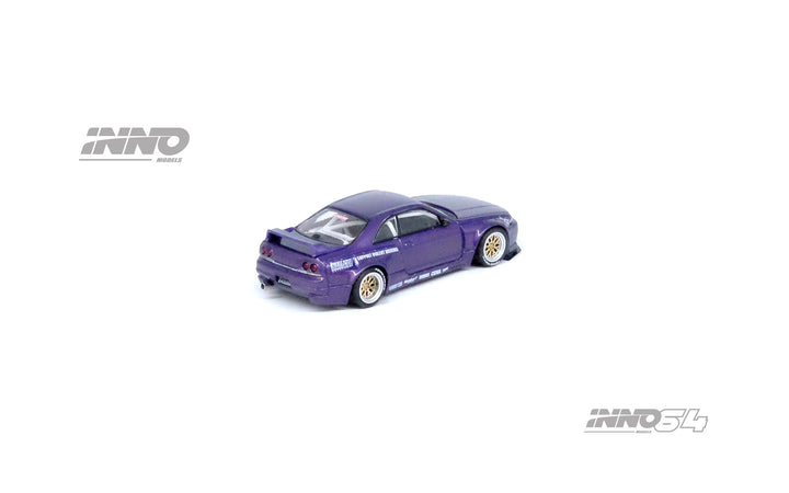 Inno64 1:64 NISSAN SKYLINE GT-R (R33) "PANDEM ROCKET BUNNY" Purple IN64-R33P-PPL