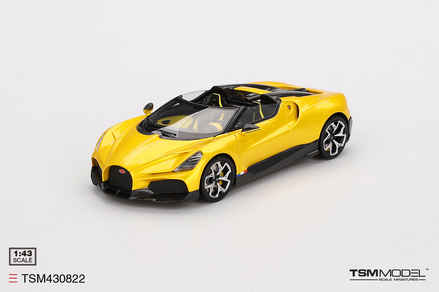 Miniature Bugatti Type 40 Roadster 1921 - Échelle 1:43 - Jaune Et Noir - Marque Matrix MX40205-023 - Neuf