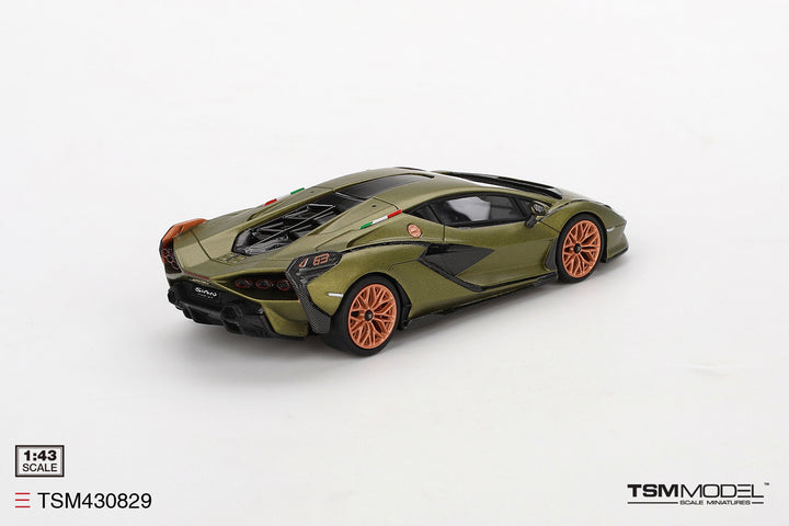 TSM 1:43 Lamborghini Sian FKP 37 Verde Gea Matt TSM430829