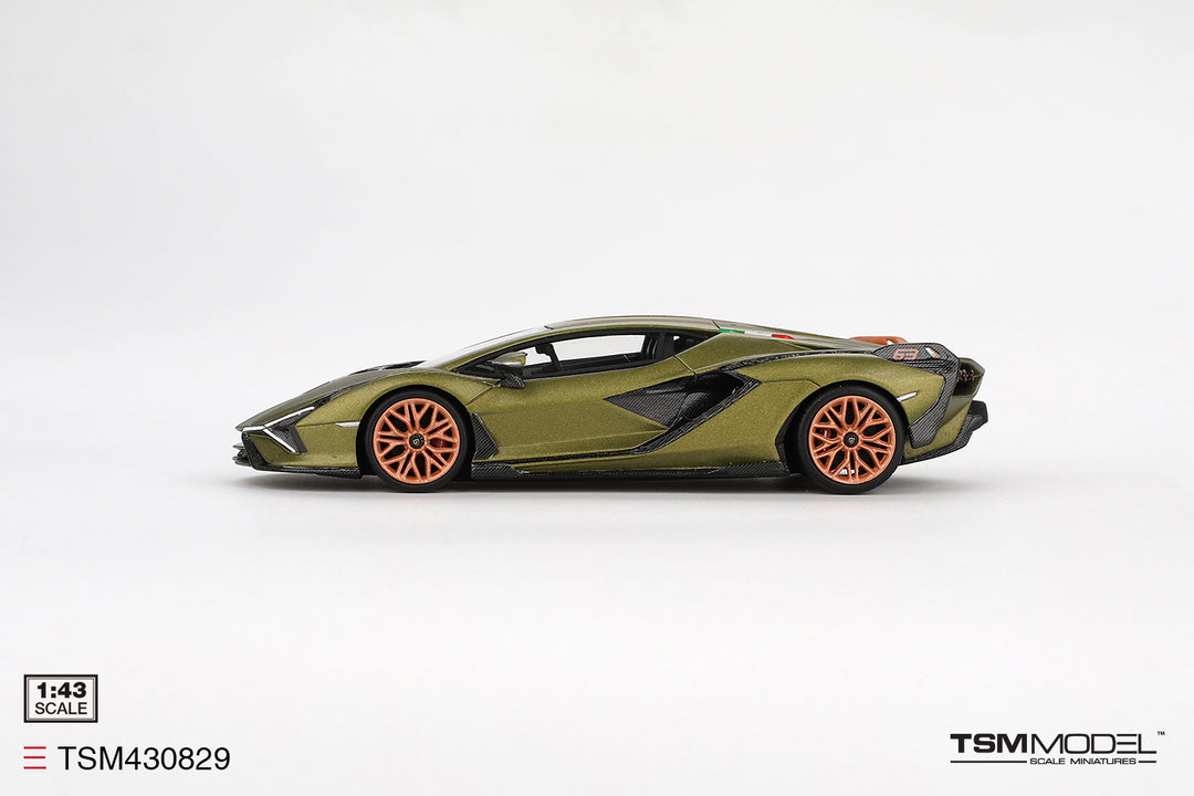 TSM 1:43 Lamborghini Sian FKP 37 Verde Gea Matt TSM430829