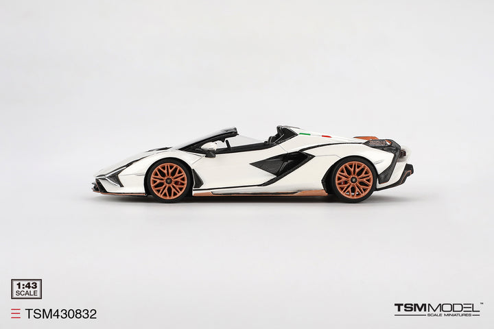 TSM 1:43 Lamborghini Sián Roadster Bianco Asopo TSM430832