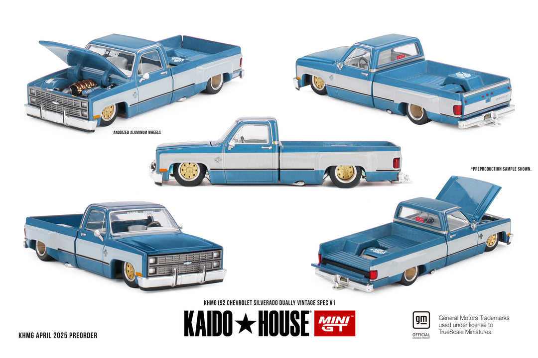 Kaido House + MINIGT Chevrolet Silverado Dually Vintage Spec V1 KHMG192