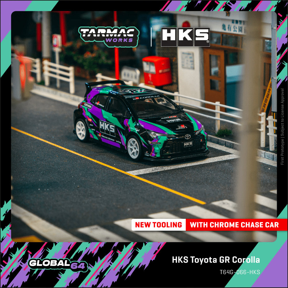 Preorder] Tarmac Works 1:64 HKS Toyota GR Corolla T64G-066