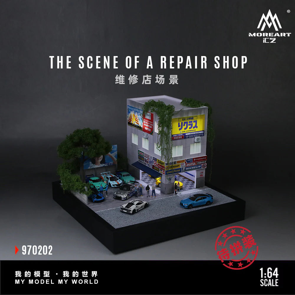 MoreArt 1:64 The Repair Shop Scene MO970202 – Horizon Diecast