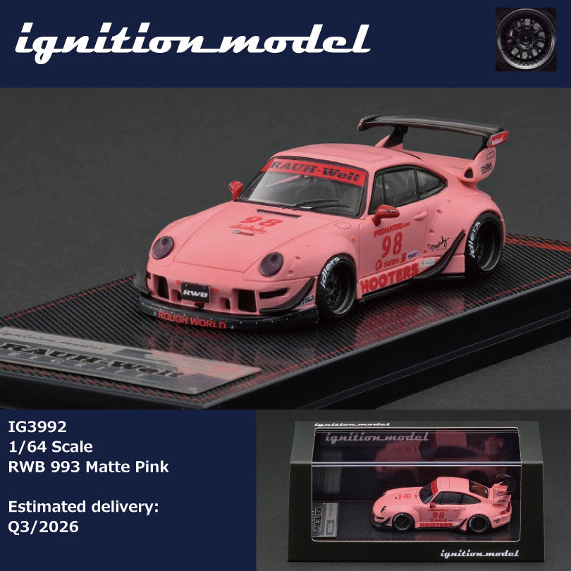 Preorder] Ignition Model 1:64 Porsche RWB 993 Matte Pink IG3992