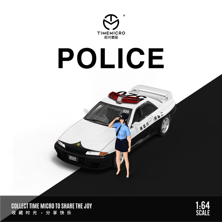 TimeMicro 1:64 Nissan GTR R32 Police Set (3 Variants)