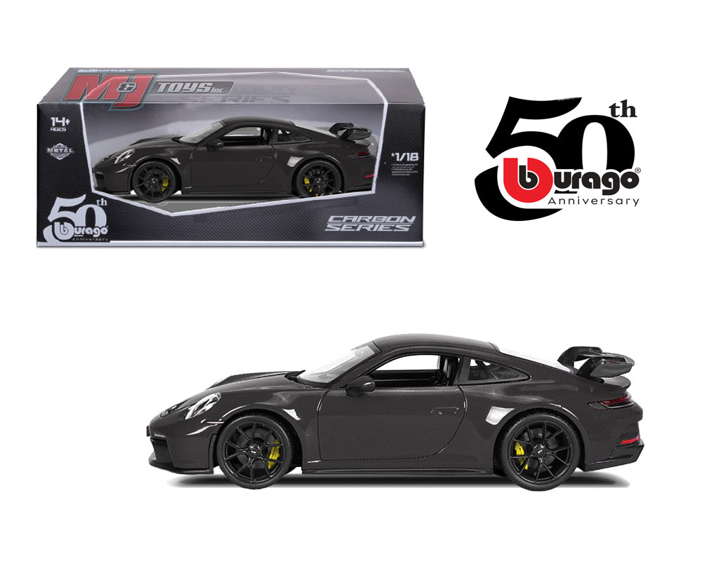 Bburago 1:18 Porsche 911 GT3 – Carbon Series – 50th