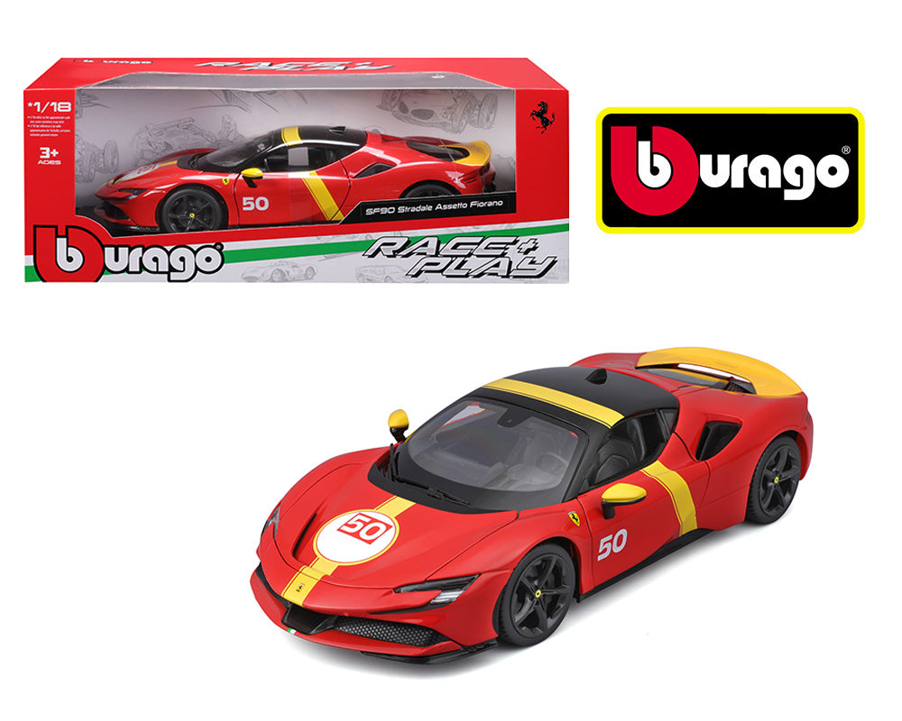 Bburago 1:18 Ferrari SF90 Stradale – Red- Ferrari Race & Play 18-16021RD