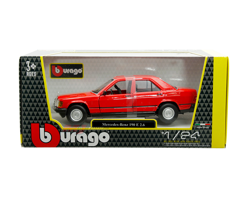 Bburago 1:24 Mercedes-Benz 190 E 2.6 – Red