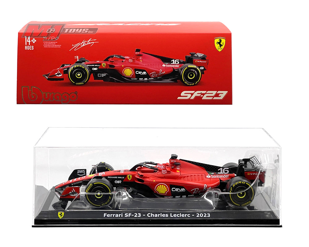 Bburago 1:24 F1 Ferrari SF-23 #16 Charles Leclerc 18-26808CL