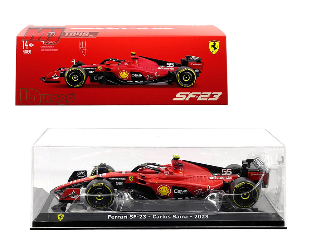 Bburago 1:24 F1 Ferrari SF-23 #55 Carlos Sainz